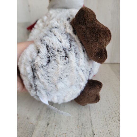 PetSmart white owl plush to toy dog winter Xmas scarf snowflake - Picture 10 of 10